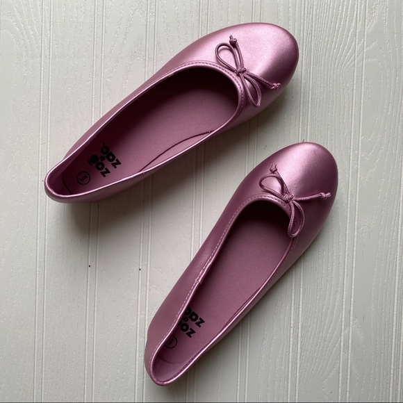 Zac & Zoe Other - Zoe n Zac pink metallic ballet flats
